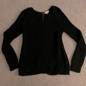 Planet Gold sweater with zipper back
